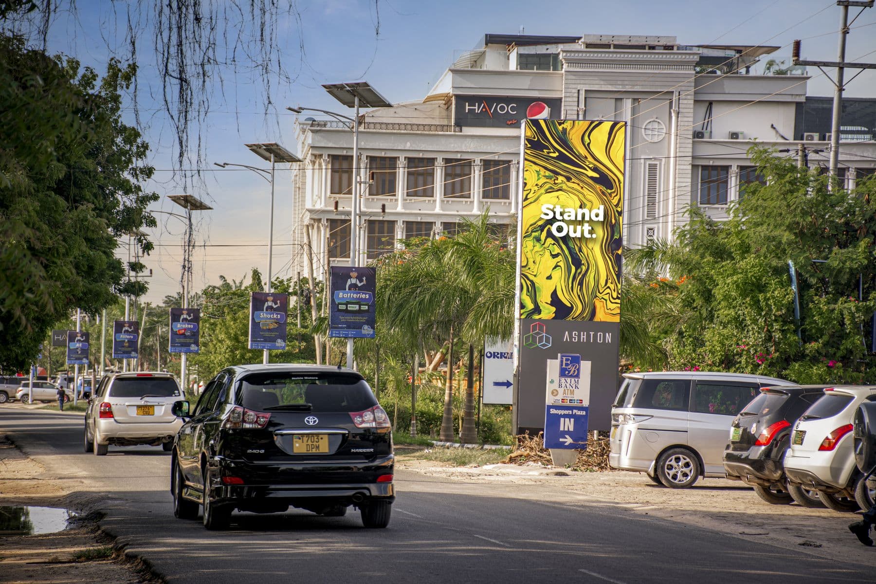 An Ashton billboard in the centre of Dar es Salaam