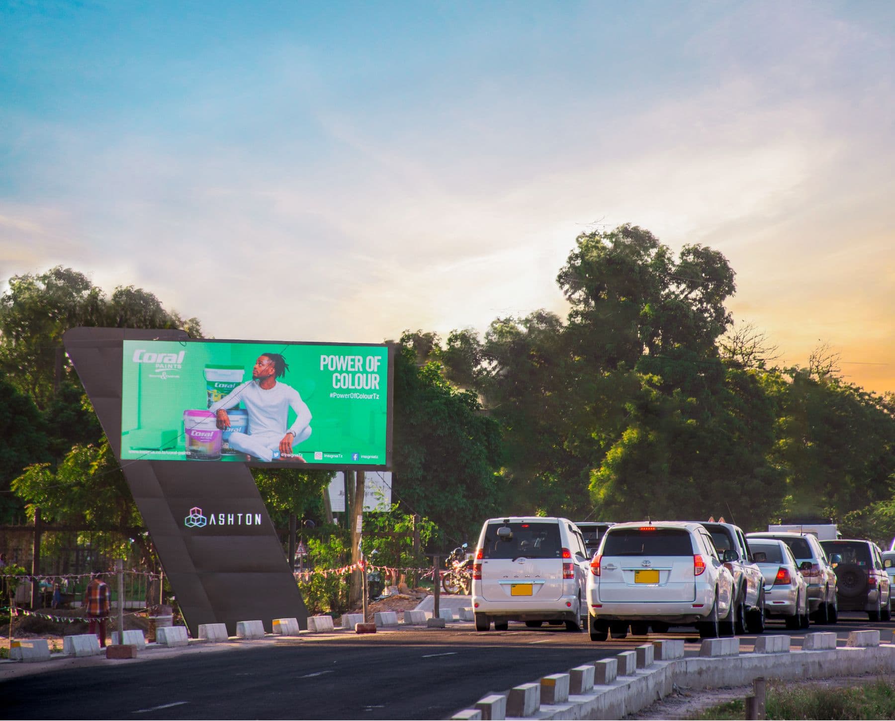 Digital billboards and LED screens across Tanzania