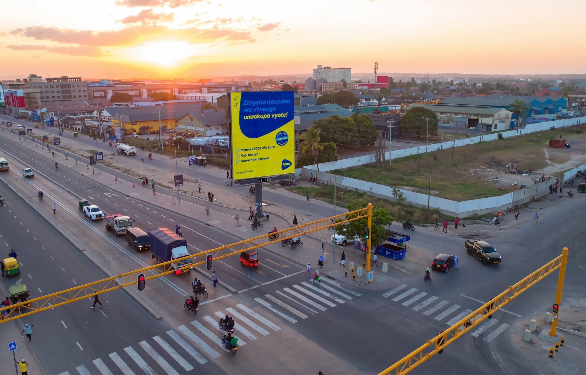 A Yas campaign on the Vingunguti junction billboard